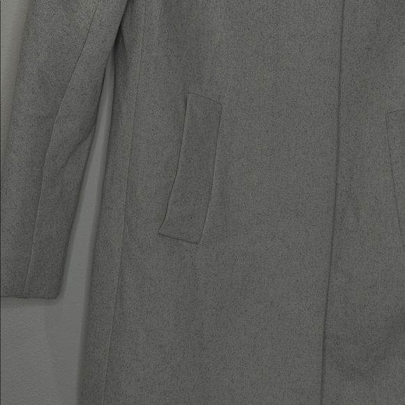 J. Crew Light Gray Pea Coat Button Closure Wool Jacket - Picture 2 of 8